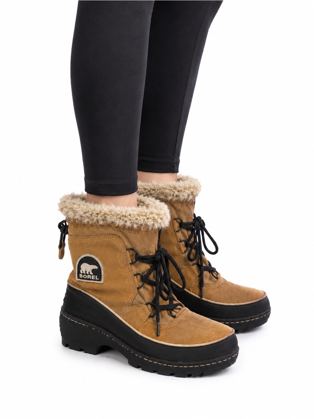 Size 8 Sorel Women’s Tivoli III Waterproof Suede Fur Winter Snow Boots